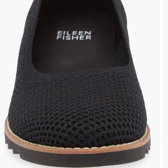 Eileen Fisher Etta Knit Slip-On Shoes Black Size 7‎ Comfort Flats Lightweight - Picture 9 of 13
